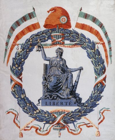 Freiheit: Allegorie der Revolution und der Republik von School French