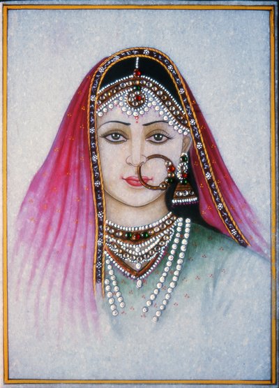 Eine Rajasthani-Dame von School Indian