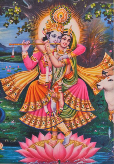 Krishna und Radha von School Indian