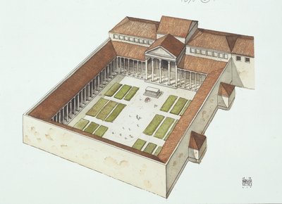 Rekonstruiertes Forum, gebaut von Titus Flavius Vespasianus von School Italian