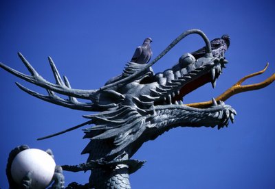 Drachenstatue, Yongdusan-Park in Pusan, Korea von School Korean