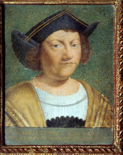 Porträt des Seefahrers Christoph Kolumbus (1451-1506) von School Portuguese