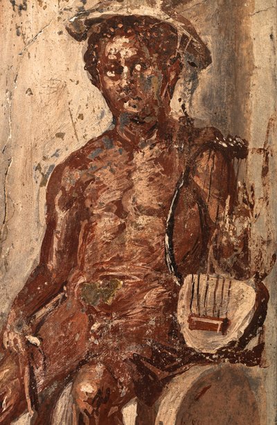 Die Kindheit des Bacchus, Merkur, Herculaneum von School Roman