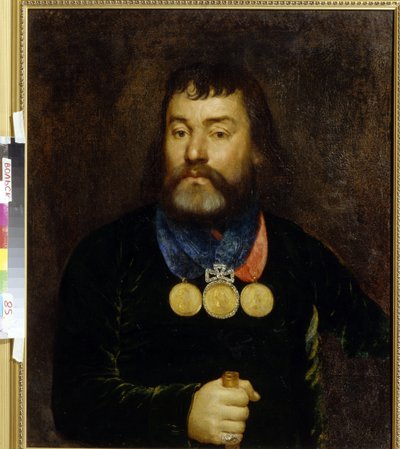 Porträt des Dichters Konstantin Zlobin von School Russian
