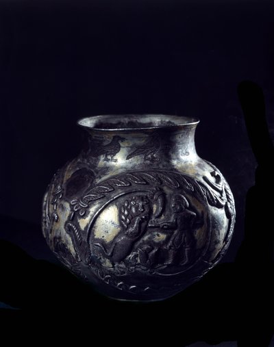 Persische Kunst: Silbervase von School Sasanian