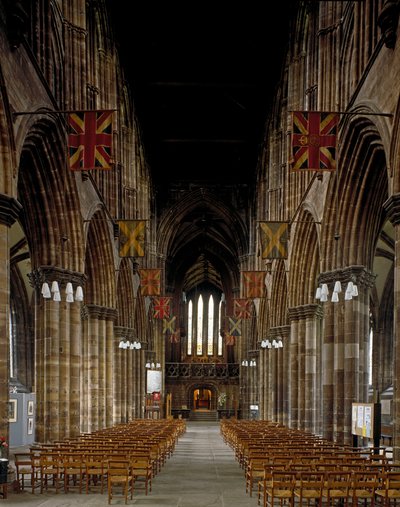 Gotische Kunst: Ansicht des Inneren der Kathedrale von Glasgow von Scottish School