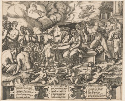 Allegorie der Liebe von School of Marcantonio Raimondi, after Baccio Bandinelli