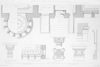 Außen- und Innendetails von Holmwood, Glasgow von Scottish School