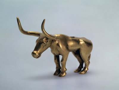 Figur eines Stiers, Stück von einem Baldachinpfosten, 3. Jahrtausend v. Chr. von Scythian