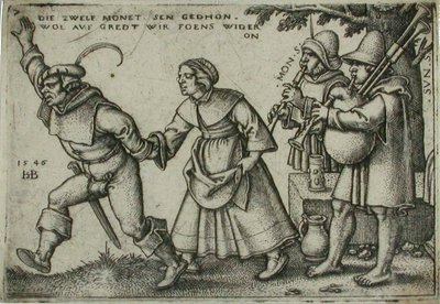 Bauernhochzeit, 7 von Sebald Beham