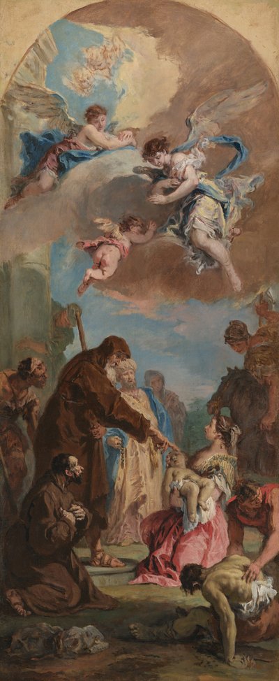 Ein Wunder des heiligen Franziskus von Paola von Sebastiano Ricci