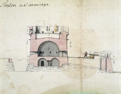 Befestigung von Toulon durch Vauban am 06.03.1692 von Sebastien Le Prestre de Vauban