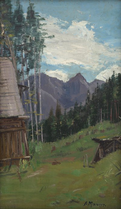 Blick in die Berge bei Radmer in der Obersteiermark von Serafin Maurer