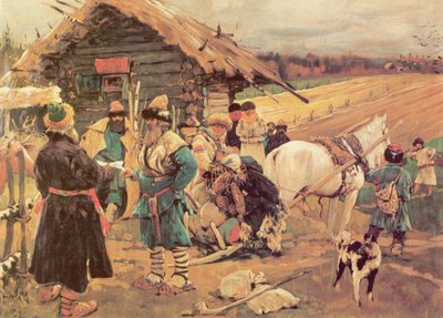 Yuris Tag, Sankt Georgs Tag, 1908 von Sergej Vasilevic Ivanov