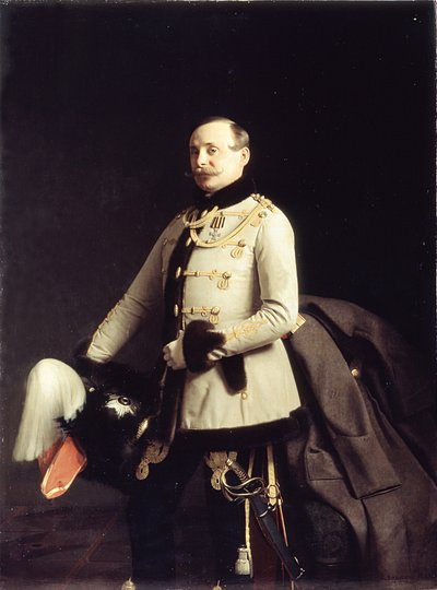 Porträt von Alexander Dmitrievich Ponomarev, Poruchik des Leibgarderegiments Seiner Majestät, 1855 von Sergey Konstantinovich Zaryanko