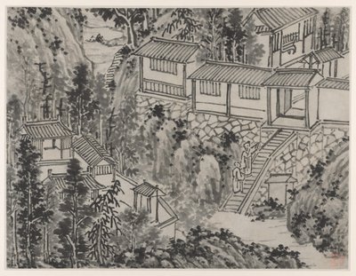 Zwölf Ansichten des Tigerhügels, Suzhou: Der Kiefernrückzug von Shen Zhou
