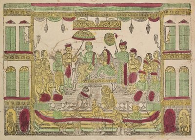 Rama und Sita im Königspalast von Shri Gobinda Chandra Roy