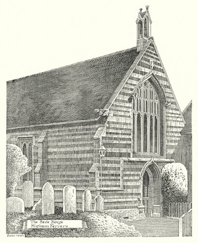 Das Bede-Haus, Higham Ferrers (Gravur) von Sidney Heath