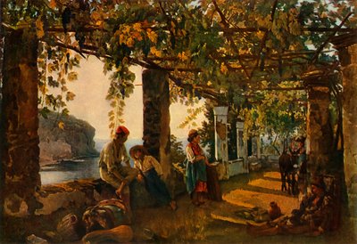 Eine Terrasse am Meer - eine Variation, 1828, 1965 von Sil