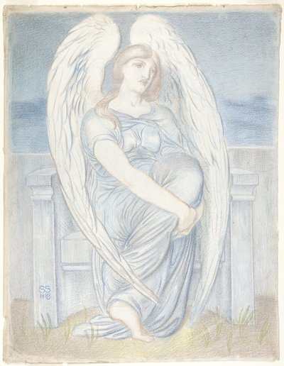 Sitzender Engel von Simeon Solomon