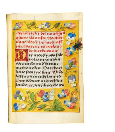 Seite aus dem Imhof-Gebetbuch, 1511 von Simon Bening