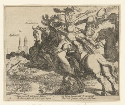 François de la Noue gefangen während der Schlacht bei Ingelmunster, 1580 von Simon Frisius