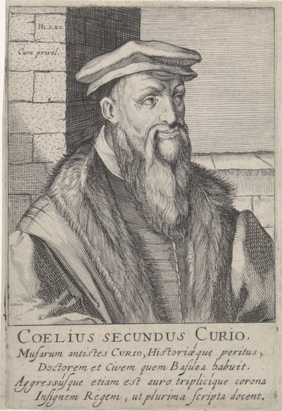 Porträt von Caelius Secundus Curio von Simon Frisius