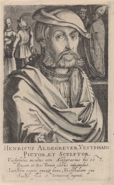 Porträt von Heinrich Aldegrever von Simon Frisius