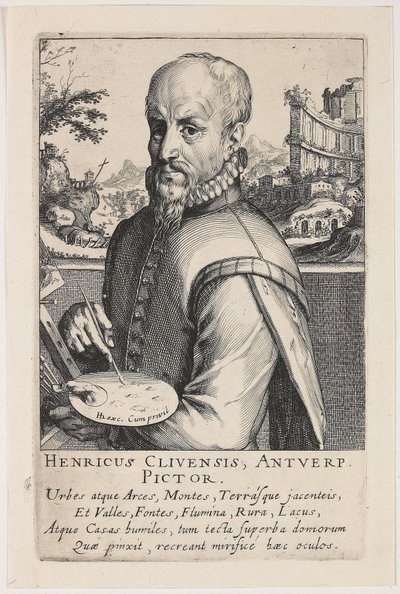 Porträt von Hendrik van Cleef von Simon Frisius