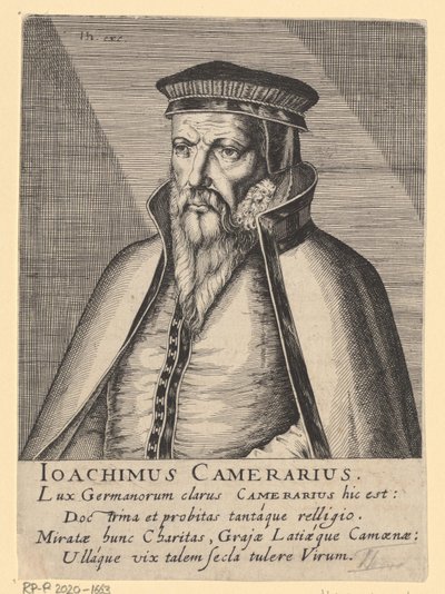 Porträt von Joachim Camerarius I von Simon Frisius