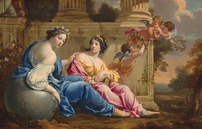 Die Musen Urania und Kalliope von Simon Vouet