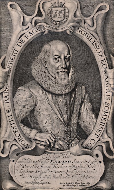Edward Somerset, 4. Earl of Worcester, englischer Höfling, um 1618 1894 von Simon de Passe