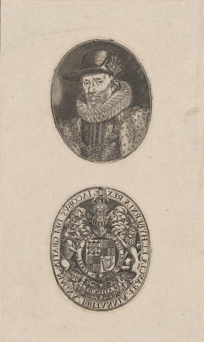 James I., König von England, ca. 1616 von Simon de Passe