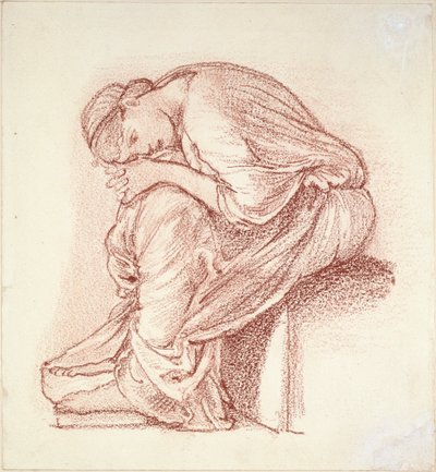 Sitzende Frauengestalt von Sir Edward Coley Burne Jones