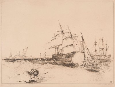 Schiffe am Eingang des Medway, Nr. 2 von Sir Frank Short
