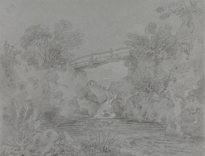 Brücke über den Teich bei Llanrwst von Sir George Howland Beaumont seventh Baronet