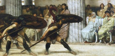 Der Pyrrhische Tanz von Sir Lawrence Alma Tadema