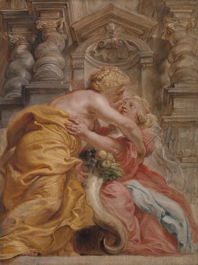 Frieden umarmt Fülle von Sir Peter Paul Rubens