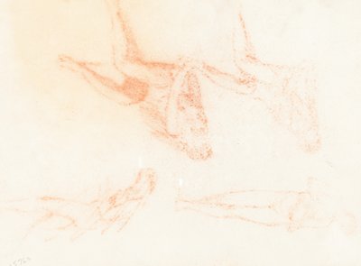 Studien für "Die klugen und törichten Jungfrauen" [recto] von Sir William Blake Richmond