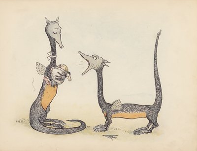Illustration für Kleine Zwillingsdrachen von S. Rosamond Praeger von Sophia Rosamond Praeger