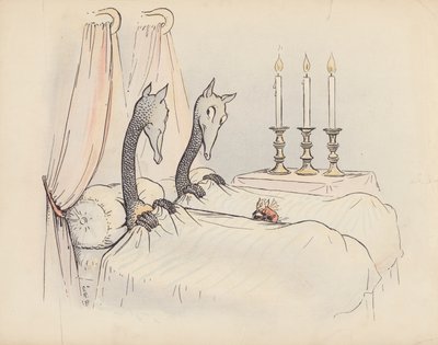 Illustration für Little Twin Dragons von S. Rosamond Praeger von Sophia Rosamond Praeger