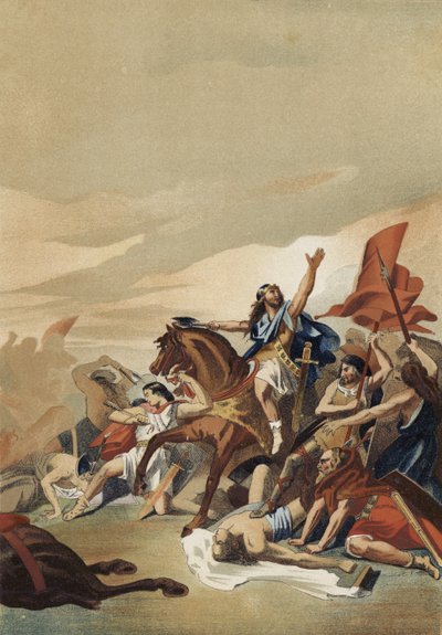 Schlacht von Tolbiac, 496 von Spanish School