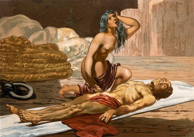 Tod von Häuptling Caonabo in Hispaniola von Spanish School