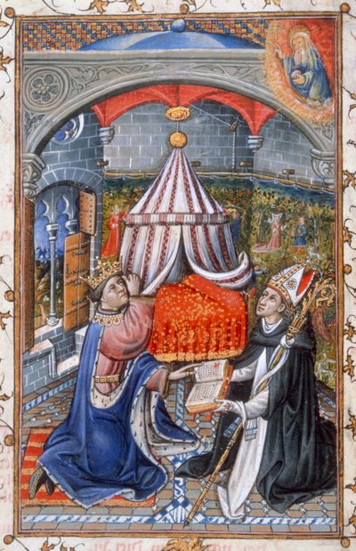 Andachten für Morgen und Abend, aus dem Gebetbuch von Alfonso V. von Aragon, 1442 von Spanish School