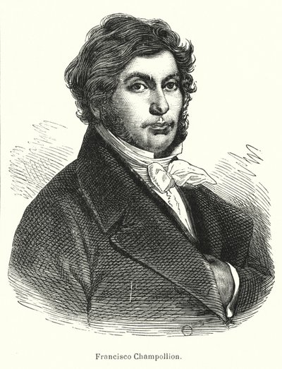 Jean-Francois Champollion, französischer Gelehrter, Philologe und Entzifferer der altägyptischen Hieroglyphen von Spanish School