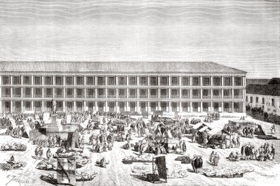 La Casa de los Portales, Plaza de Simon Bolivar, ehemals Plaza de la Constitución, Bogotá, Kolumbien von Spanish School