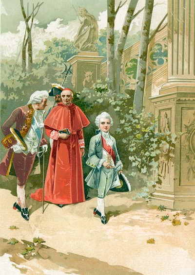Ludwig XV. als Kind im Tuileriengarten von Spanish School