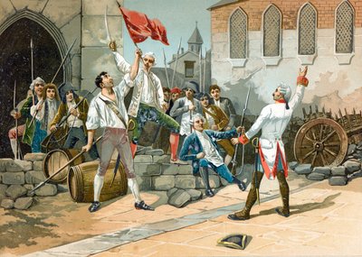 Volksaufstand im Paris der Revolution von Spanish School