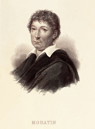 Porträt von Leandro Fernandez de Moratin (1760-1828), spanischer Schriftsteller. Gravur 19. Jahrhundert. Romantik-Museum von Madrid von Spanish School