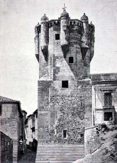 Der Turm des Schlüsselhalters, erbaut ca. 1480 in Plazuela de Menores, Salamanca von Spanish School